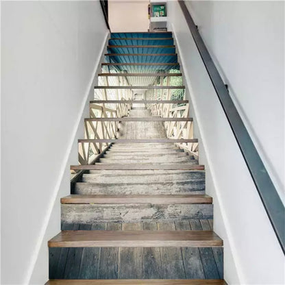 13pcs-diy-3d-stair-wall-stickers-night-lake-landscape-art-stair-sticker-pvc-decals-for-home-decoration-wall-paper-sticker