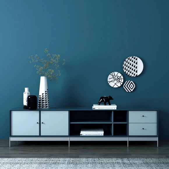 Nordic Style Minimalist Solid Color Wallpaper-Blue (5㎡)