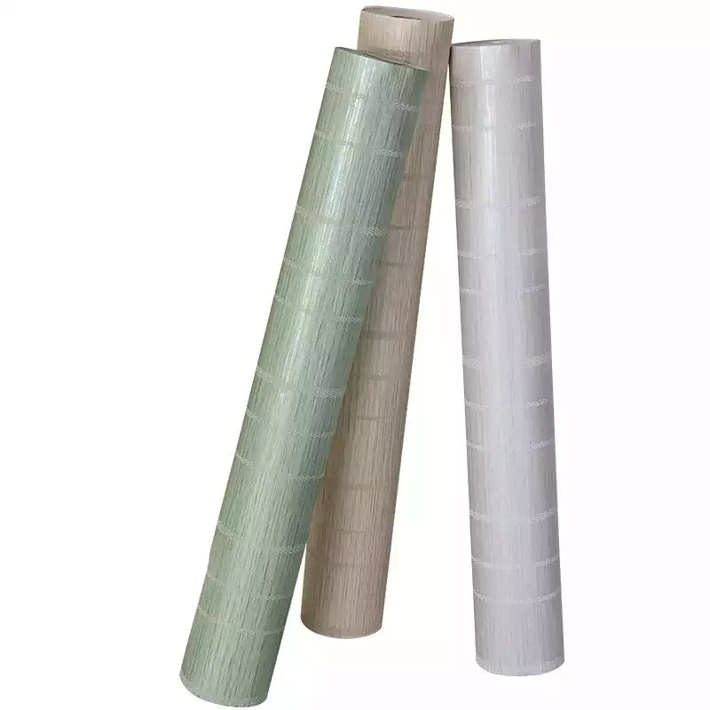 Straw Effect Wallpaper Modern Chinese Style Wallcovering (5.3 ㎡)