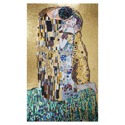 Custom Mosaics Gold Glass Mosaic Mural Luxury Wall Decoration