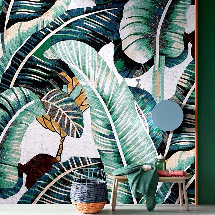 custom-luxury-glass-mosaic-mural-tropical-leaves-for-living-room-bathroom-hotel-hallway-reception-wall-decor-glass-mosaics-banana-leaves