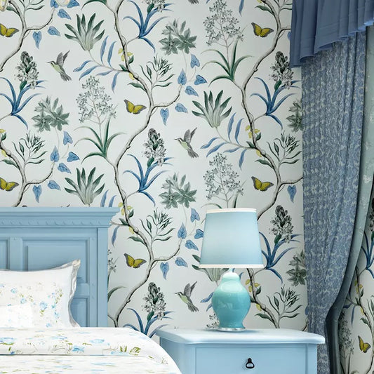Pastoral Style Floral Wallpaper (5.3 ㎡)