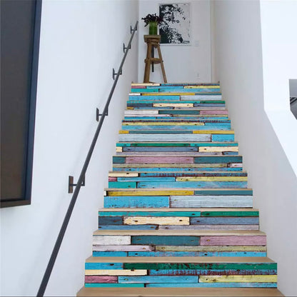 13pcs-diy-3d-stair-wall-stickers-night-lake-landscape-art-stair-sticker-pvc-decals-for-home-decoration-wall-paper-sticker