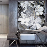 custom-luxury-glass-mosaic-mural-for-living-room-bathroom-hotel-hallway-reception-wall-decor-glass-mosaics-flowers-floral-wall-decor-bold-interior-dark-interior-black-and-white-sunflower