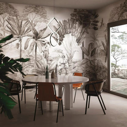 Custom Wallpaper Mural Nordic Style Forest (㎡)