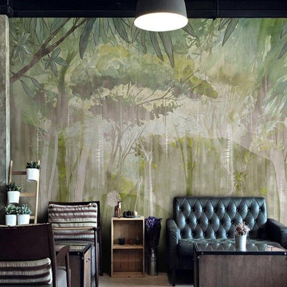 custom-mural-wallpaper-3d-living-room-bedroom-home-decor-wall-painting-papel-de-parede-papier-peint-Hand-painted-European-style-hand-painted-abstract-medieval-tropical-rainforest-forest-elk
