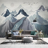Custom Wallpaper Mural Minimalist Abstract Landscape | BVM Home