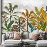 custom-mural-papier-peint-modern-nordic-abstract-tropical-plants-golden-relief-lines-background-wall-papel-de-parede-3d-wallpapaper