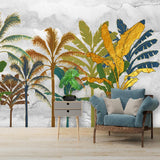 custom-mural-papier-peint-modern-nordic-abstract-tropical-plants-golden-relief-lines-background-wall-papel-de-parede-3d-wallpapaper