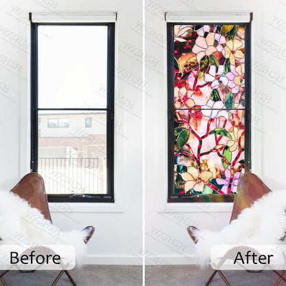 30-100-cm-safety-decorative-window-films-pvc-static-cling-stained-privacy-protective-thermal-insulation-glass-stickers-magnolia