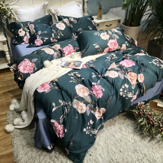 pastoral-style-bedding-set-kid-girls-adult-linen-soft-duvet-cover-pillowcase-bed-sheet-queen-king-size-egyptian-cotton-bed-set
