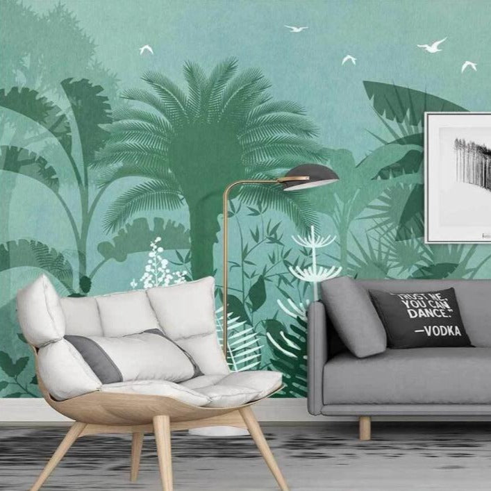 custom-3d-mural-wallpaper-papier-peint-tropical-plants-rainforest-palm-leaf-interior-bedroom-dining-room-living-room-photo-wall-decoration