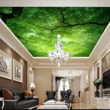 custom-3d-mural-wallpaper-papier-peint-ceiling-mural-interior-bedroom-dining-room-living-room-photo-wall-decoration-green-forest