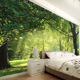 custom-3d-mural-wallpaper-papier-peint-green-forest-interior-bedroom-dining-room-living-room-photo-wall-decoration