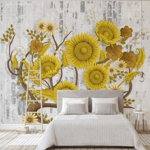 custom-3d-mural-wallpaper-papier-peint-sunflowers-interior-bedroom-dining-room-living-room-photo-wall-decoration