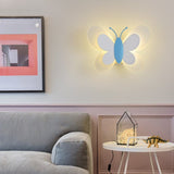 Butterfly-Shaped Led Wall Lamp Acrylic Decorative Lighting for Kid's Room