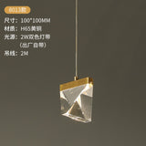 Luxury Lighting Diamond Shaped Crystal Pendant Lamp