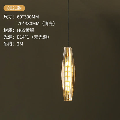 Luxury Lighting Diamond Shaped Crystal Pendant Lamp