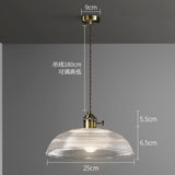 Japanese Style Pendant Lamp Copper Retro Glass Small Chandelier