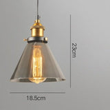 Retro Pendant Lamp Glass Hanging Light Led Light Fixture