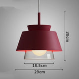 Nordic Iron Glass Led Pendant Light Modern Hanging Lamp
