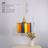 Japanese Style Brass Handmade Lamp Glass Small Chandelier