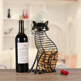 metal-cat-figurines-wine-cork-container-modern-style-iron-craft-gift-artificial-animal-mini-home-decoration-accessories