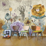 custom-vintage-flowers-and-elk-deer-design-wall-mural-on-the-wall-for-meeting-room-living-room-sofa-background-wall-paper-mural