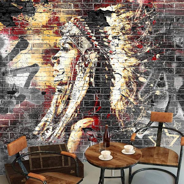 custom-wallpaper-murals-3d-graffiti-art-wood-grain-brick-wall-mural-retro-characteristic-cafe-restaurant-wall-covering-wallpaper
