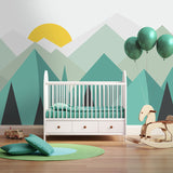 pure-green-mountain-art-wallpaper-mural-on-the-wall-for-kids-room-wallpaper-nursery-room-wall-decor-free-shipping