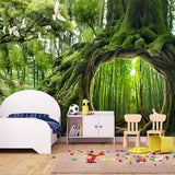 custom-photo-wallpaper-green-virgin-forest-tree-hole-stereoscopic-mural-wall-painting-living-room-bedroom-background-murales-3d-wallcovering