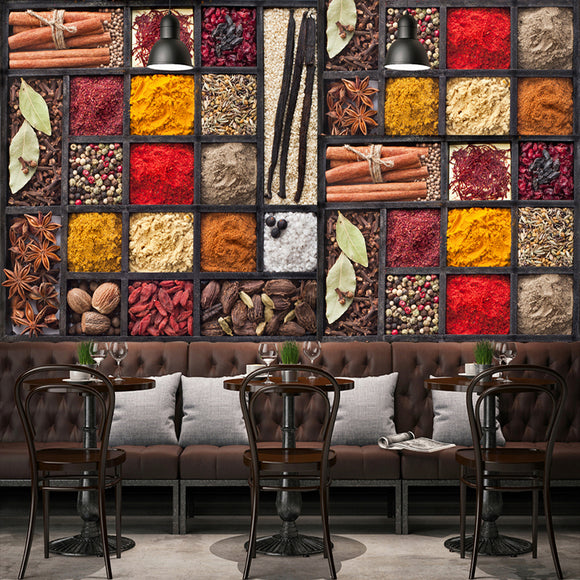 custom-3d-photo-wallpaper-spices-seasoning-ingredients-raw-materials-food-wall-painting-restaurant-kitchen-backdrop-decor-mural