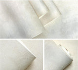 Retro Plain Solid Color Cement Effect Wallpaper White Sand (5.3 ㎡)