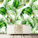 custom-photo-wallpaper-hand-painted-banana-leaves-rain-forest-plants-green-leaf-decor-wall-painting-wallpapers-for-living-room