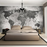 custom-wallpaper-mural-european-retro-nostalgia-world-map-cement-effect-wallcovering