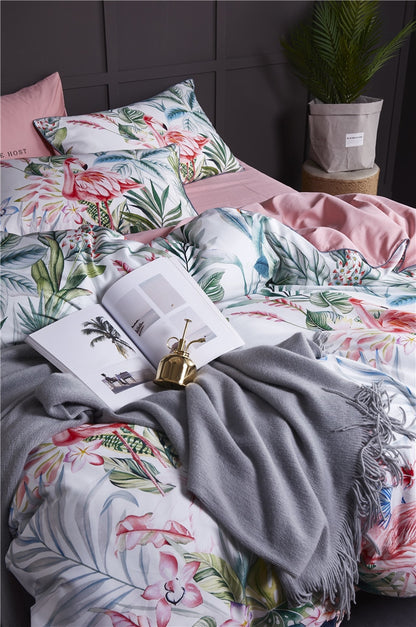 Luxury Egyptian Cotton Bohemia Duvet Cover Set Tropical
