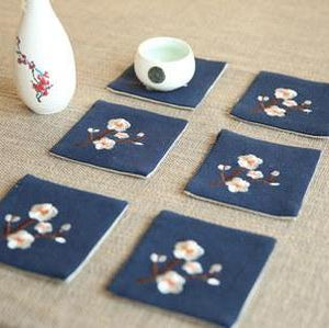 japan-style-tea-cup-placemat-vintage-linen-the-plum-blossom-kungfu-tea-table-cup-mat-accessories