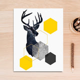 abstract-geometric-triangles-deer-poster-canvas-printings-wall-art-paintings-pictures-for-living-room-home-decorations