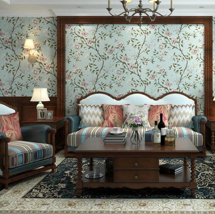 papel-de-parede-3d-pastoral-flowers-bird-wallpaper-embossed-green-wall-paper-for-living-room-tv-background-covering