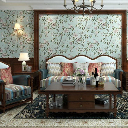 papel-de-parede-3d-pastoral-flowers-bird-wallpaper-embossed-green-wall-paper-for-living-room-tv-background-covering