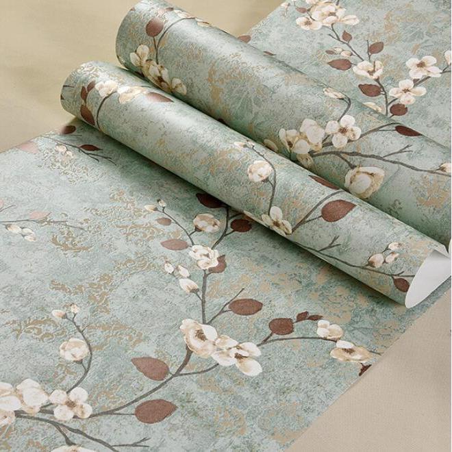 papel-de-parede-3d-pastoral-flowers-bird-wallpaper-embossed-green-wall-paper-for-living-room-tv-background-covering