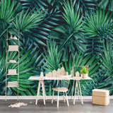custom-wall-mural-wallpaper-european-style-nordic-simplicity-rain-forest-plant-banana-leaf-pastoral-wall-painting-wallpaper-3d