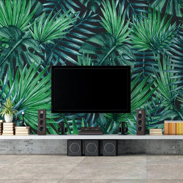 custom-wall-mural-wallpaper-european-style-nordic-simplicity-rain-forest-plant-banana-leaf-pastoral-wall-painting-wallpaper-3d-papier-peint