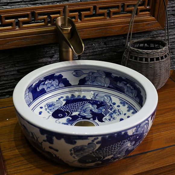 porcelain-china-classic-painting-art-blue-and-white-countertop-ceramic-bathroom-sink-sanitary-ceramic-art-basin