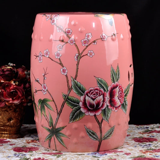 jingdezhen-american-style-european-style-ceramics-drum-stool-shoes-dressing-garden-home-decoration-porcelain-stool