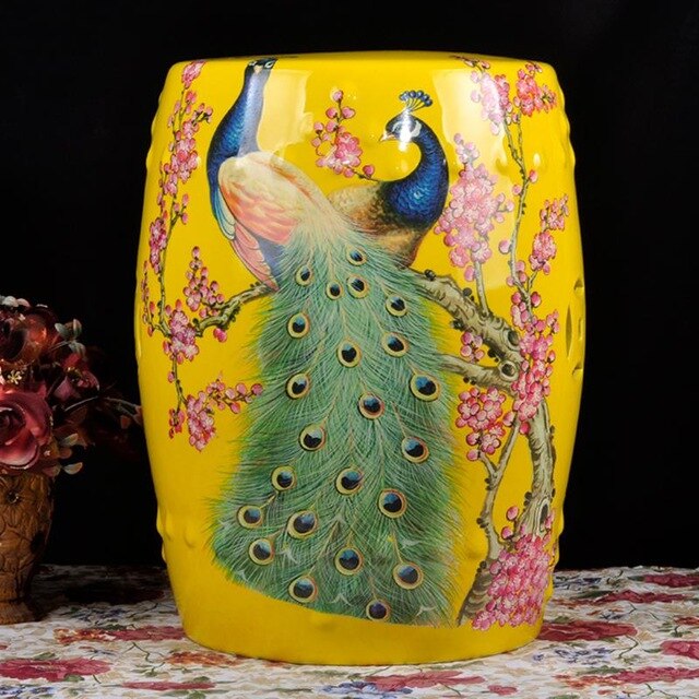 jingdezhen-american-style-european-style-ceramics-drum-stool-shoes-dressing-garden-home-decoration-porcelain-stool-sofa-table-peacock