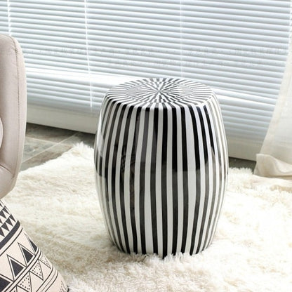 modern-sofa-with-ceramic-drum-stool-dressing-shoes-stools-bathroom-model-room-decorations-black-with-white-porcelain-stool