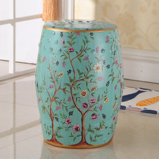 chinoiserie-sofa-table-american-rural-new-chinese-shoe-change-stool-flower-and-bird-ceramic-drum-antique-stool-home-decoration-porcelain-ceramic-stool