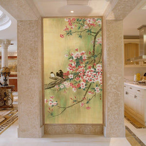 custom-wallpaper-mural-for-entrance-hallway-chinese-style-wallcovering-㎡-papier-peint-birds-flowers