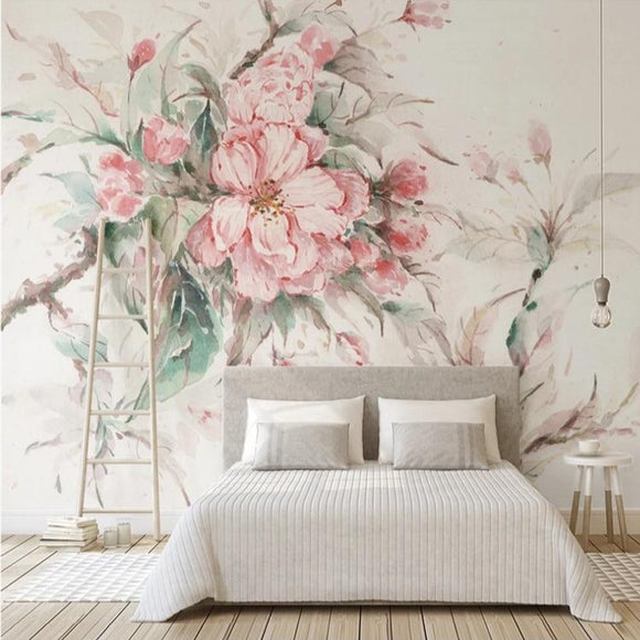 custom-mural-wallpaper-3d-living-room-bedroom-home-decor-wall-painting-papel-de-parede-papier-peint-fashion-3d-new-fresh-hand-painted-watercolor-style-pink-cherry